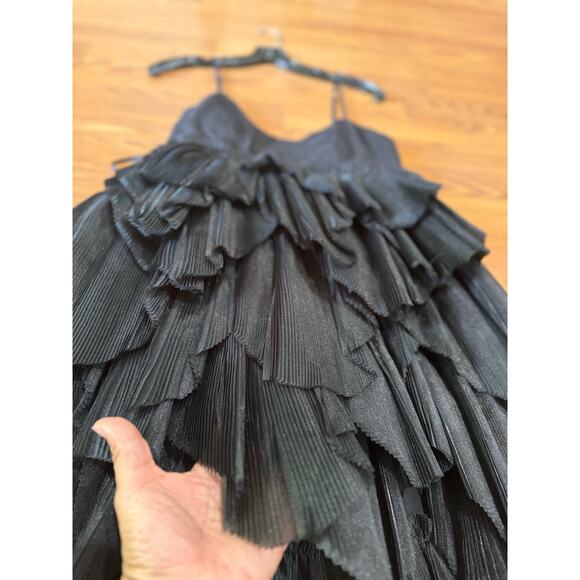 AJE.  black ELSIE PLEAT MINI PARTY DRESS size 8 - Picture 9 of 13